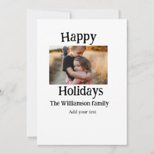 Invitación Felices vacaciones agregar Navidades de fotos de n
