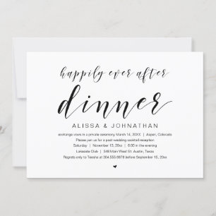 Invitación Felicices para siempre, Cena de Boda Fugada Invita