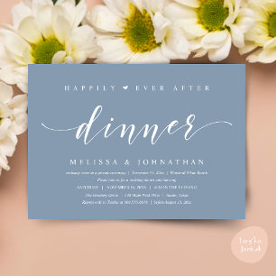 Invitación Felicices para Siempre Después de la Cena, Minimal