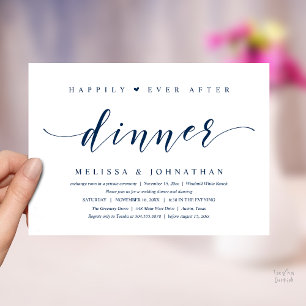 Invitación Felicices para Siempre Después de la Cena, Minimal