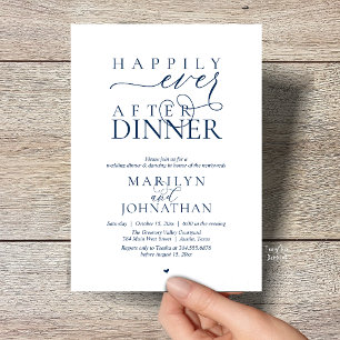 Invitación Felicices para Siempre Después de la Cena Recepció