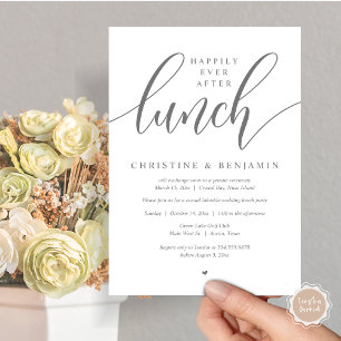 Invitación Felicices para Siempre Después del Almuerzo, Fuga,