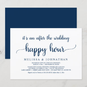 Invitación Felicidad Eterna Después de la Boda Huida Feliz Ho