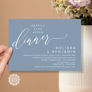 Invitación Felicidad Eterna Después de la Cena de Boda Fiesta
