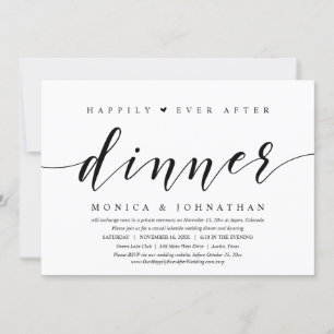 Invitación Felicidad Eterna Después de la Cena, Fiesta de Bod
