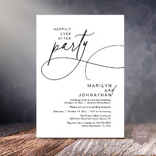 Invitación Felicidad Eterna Después de una Elegante Cena de B