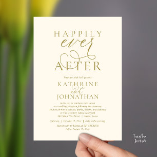 Invitación Felicidad Eterna, Recepción de Boda Moderna