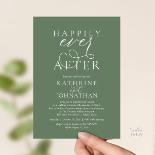 Invitación Felicidad Eterna, Recepción de Boda Moderna