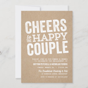 Invitación Felicidades a la feliz pareja por su compromiso pr