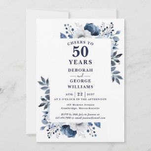 Invitación Felicidades a la Marina por 50 años de aniversario