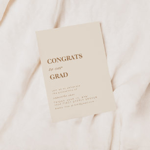 Invitación Felicidades a Nuestro Graduado