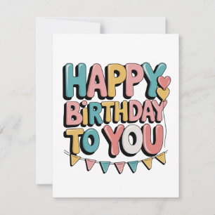 Invitación Felicidades burbujeantes