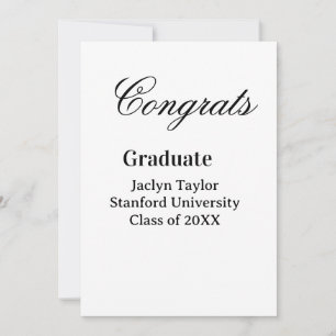 Invitación Felicidades graduación nombre universidad nombre p