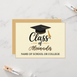 Invitación Felicidades Graduado Nombre Escritura Graduación  