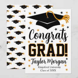Invitación Felicidades Graduado Nombre Personalizado Graduaci