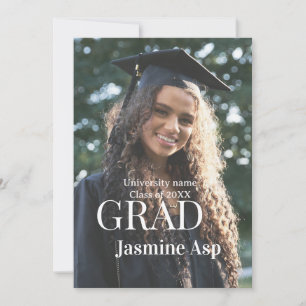 Invitación Felicidades graduado nombre universidad nombre pro