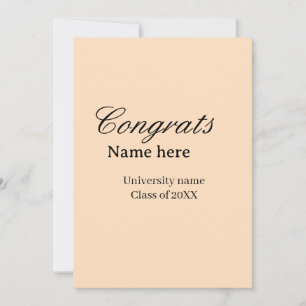 Invitación Felicidades graduado nombre universidad promoción 