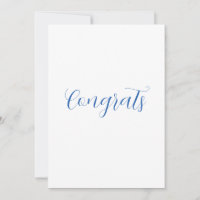 felicidades nombre azul elegante fecha de graduaci