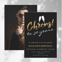 Felicidades por 30 años Foto de cumpleaños de adul