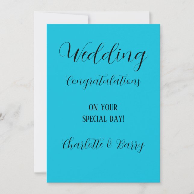 Invitación Felicidades por tu boda  (Anverso)