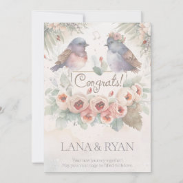 Invitación "¡Felicitaciones a Lana y Ryan!"