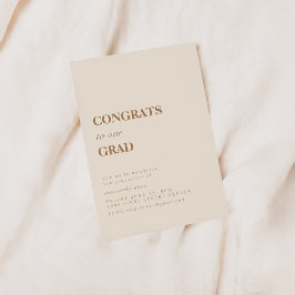 Invitación Felicitaciones a nuestro graduado