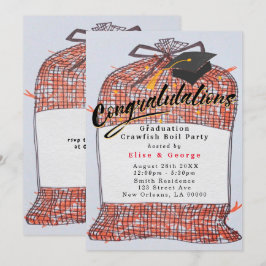 Invitación Felicitaciones Fiesta de Graduación de hierba de l