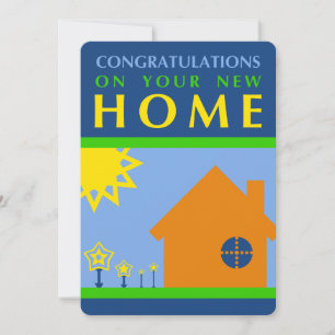 Invitación felicitaciones por su nuevo hogar (formas mod)