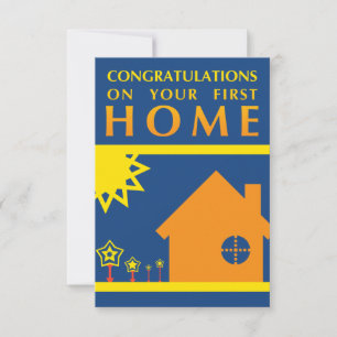 Invitación felicitaciones por su primer hogar (formas de pues
