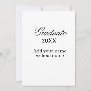 Invitación Felicitaciones simples de graduación minimalistas 