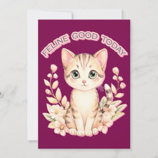 Invitación felino bien hoy