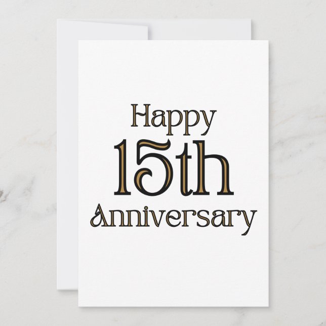 Invitación Feliz 15 Aniversario (Anverso)