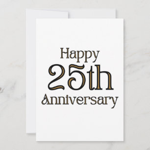 Invitación feliz 25° aniversario