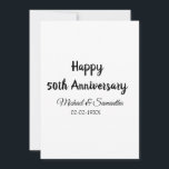 Invitación Feliz 50 aniversario agregar nombre de la pareja f<br><div class="desc">diseño</div>