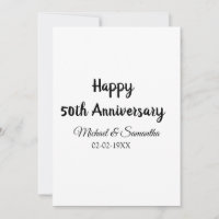 Feliz 50 aniversario agregar nombre de la pareja f