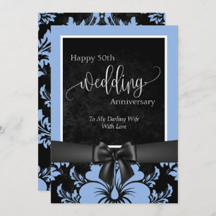 Invitación Feliz 50 aniversario del boda foto tradicional i