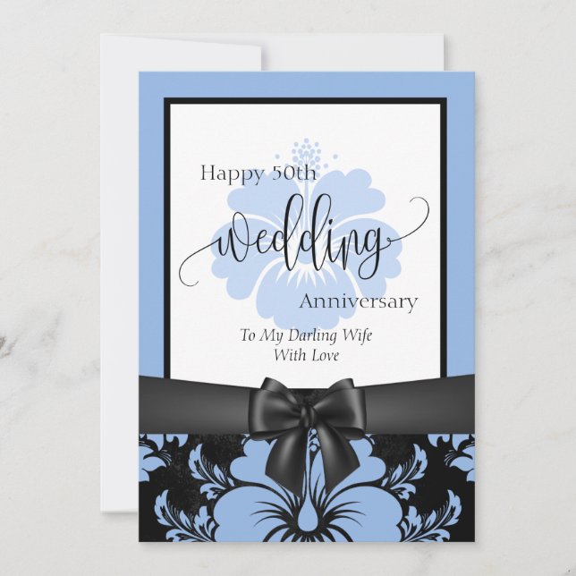 Invitación Feliz 50 aniversario del boda foto tradicional i (Anverso)