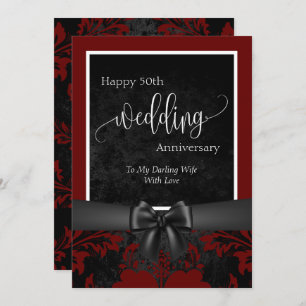 Invitación Feliz 50 aniversario del boda foto tradicional i