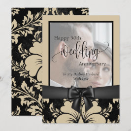 Invitación Feliz 50 aniversario del boda foto tradicional i