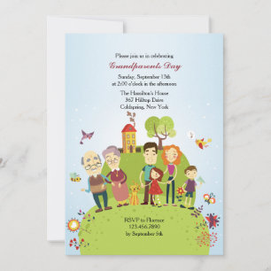 Invitación Feliz a los Abuelos