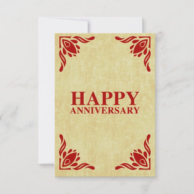 Invitación feliz aniversario (Anverso)