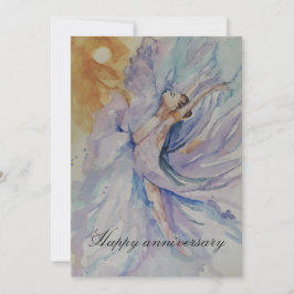 Invitación Feliz aniversario Ballerina