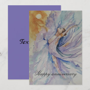 Invitación Feliz aniversario Ballerina