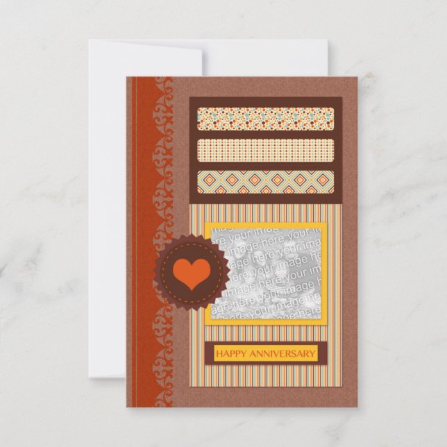 Invitación feliz aniversario (libro de recortes) (Anverso)
