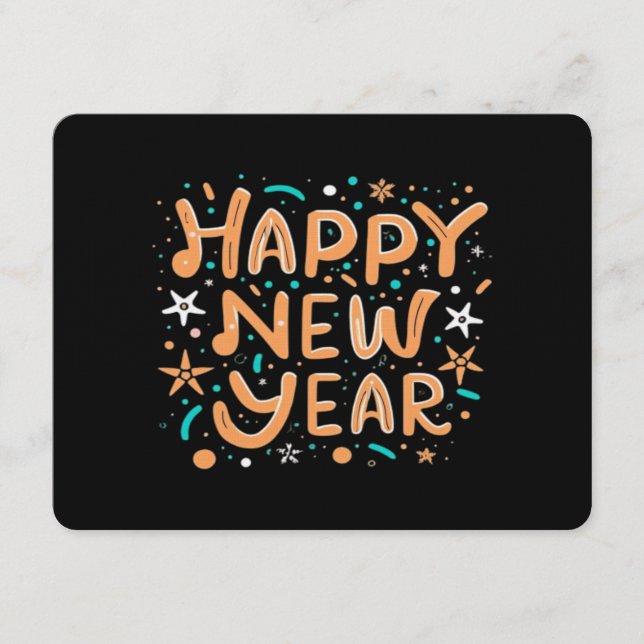 Invitación Feliz Año Nuevo (Anverso)