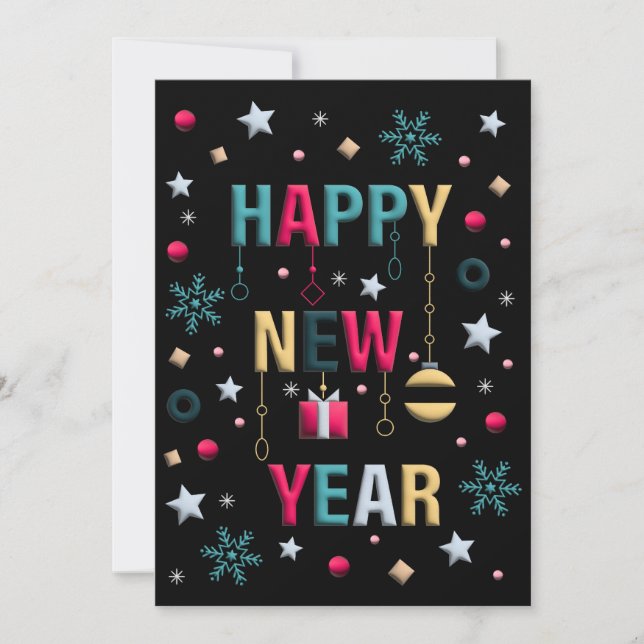 Invitación Feliz Año Nuevo (Anverso)