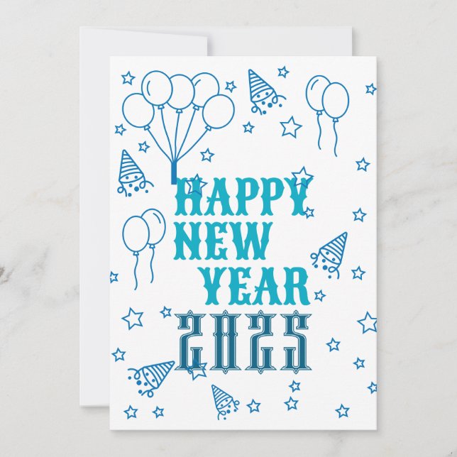 Invitación Feliz Año Nuevo (Anverso)