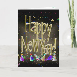 Invitación ¡FELIZ AÑO NUEVO! Imagen de texto