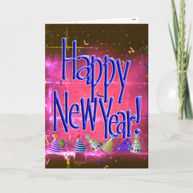 Invitación ¡FELIZ AÑO NUEVO! Imagen de texto (Anverso)