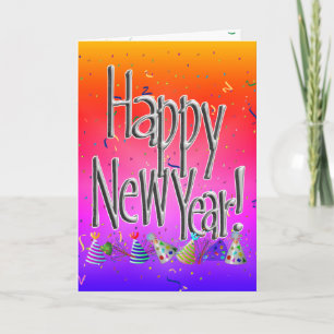 Invitación ¡FELIZ AÑO NUEVO! Imagen de texto